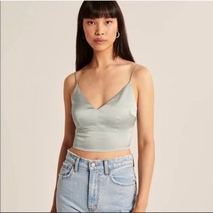 Abercrombie & Fitch Satin Crop Top (size small)